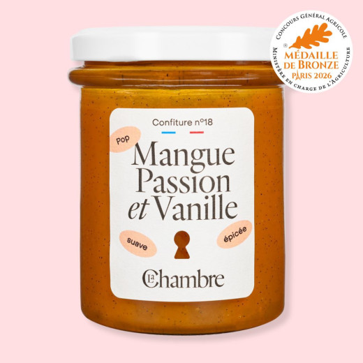 Confiture Mangue Passion Vanille de fabrication française