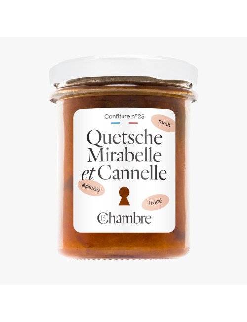 Confiture Mirabelle Quetsche Cannelle avec des morceaux