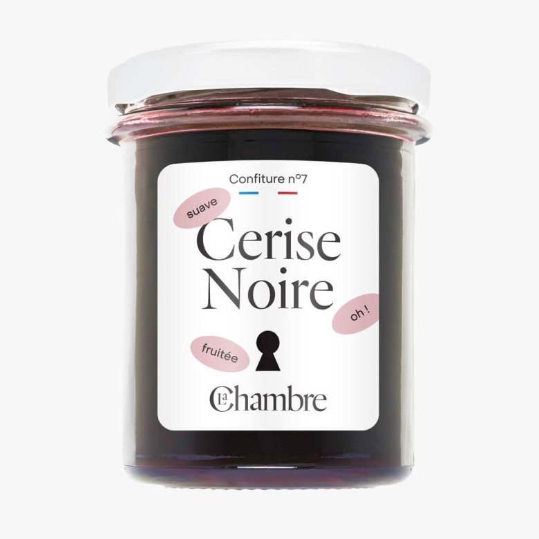 Black Cherry Jam with 62% fruit and pieces
