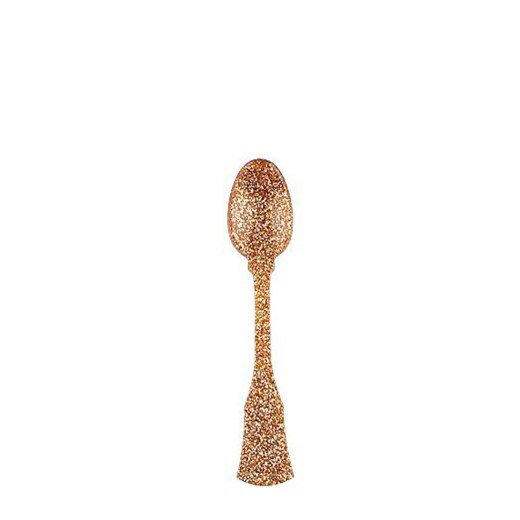 Gold Sequined Coffee Spoon, Available in Small or Large Sizes