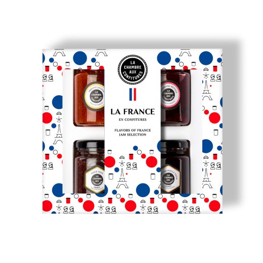 The French Jam Gift Set with 4 Gourmet Recipes