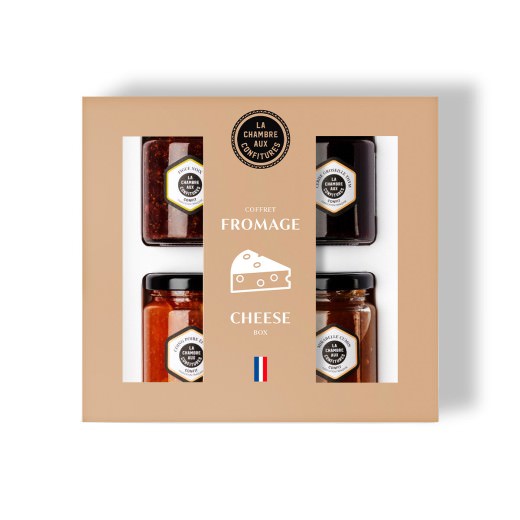 Gift box of cheese condiments made in France
