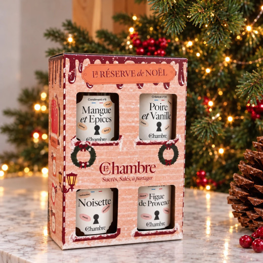 Coffret cadeau de Noël 4x100g à offrir | La Chambre
