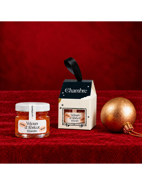 Christmas Ornament Velvet Apricot 30g | La Chambre