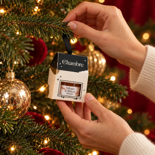 Christmas Ornament Velvet Apricot 30g | La Chambre