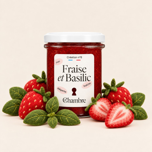 Strawberry Basil with pieces, fresh and fruity | La Chambre