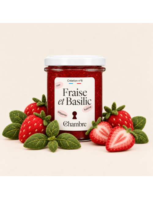 Strawberry Basil with pieces, fresh and fruity | La Chambre