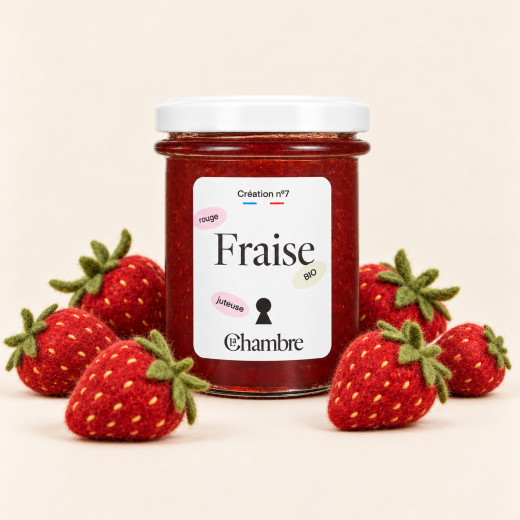 Fresh fruity organic strawberry with chunks | La Chambre