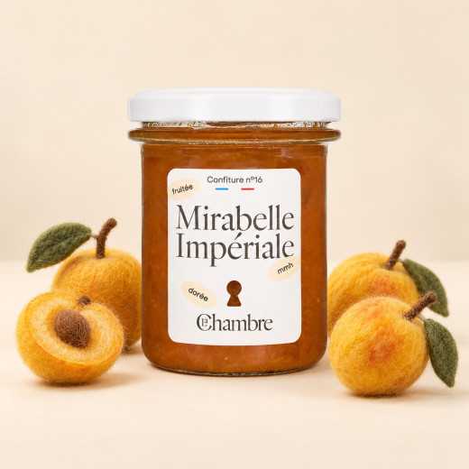 Mirabelle plum jam with pieces, made in France | La Chambre