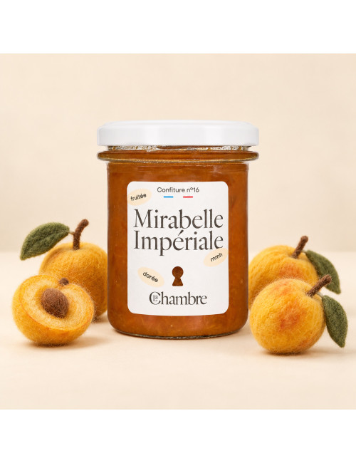 Mirabelle plum jam with pieces, made in France | La Chambre