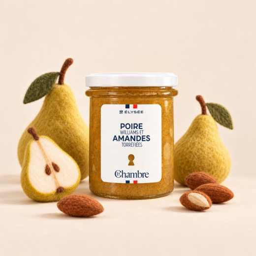 Confiture Poire Amandes torréfiées | La Chambre x Elysée
