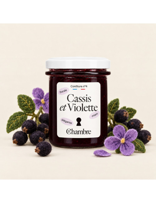 Confiture Cassis Violette avec morceaux et 57% de fruits | La Chambre