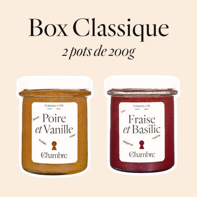 The Classic Subscription Box: a selection of our traditional jams and best-sellers, delivered to your door two jars at a time.