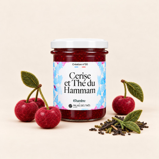 Confiture Cerise Thé du Hammam avec 57% de fruits | La Chambre