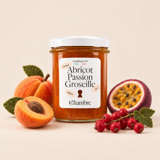 Confiture Abricot Passion Groseille | La Chambre