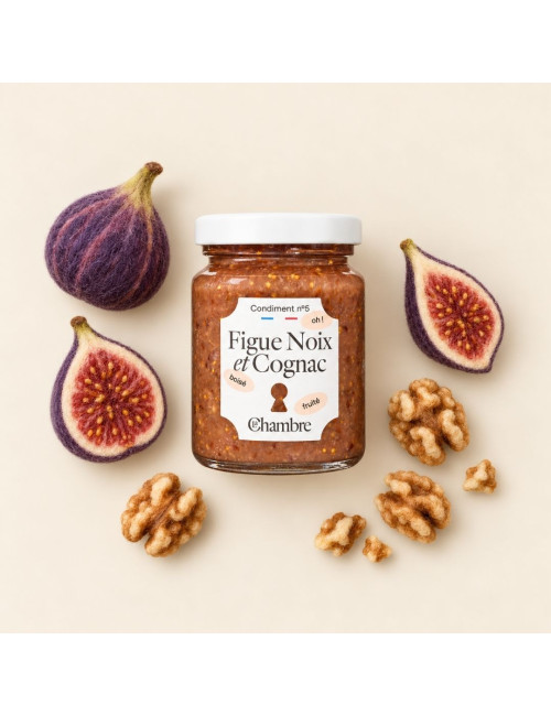 Confit Fig Walnut with pieces and made in France | La Chambre