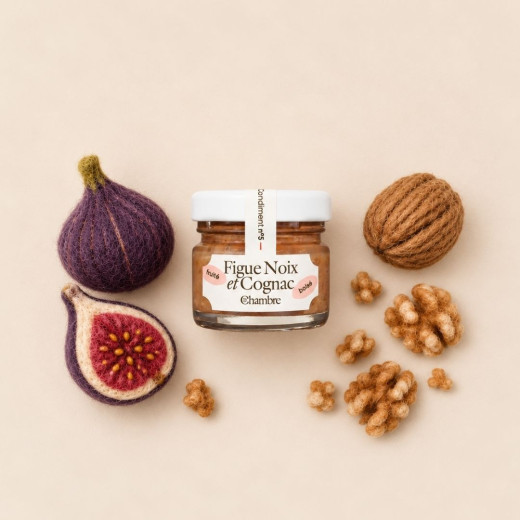 Confit Fig Walnut with pieces and made in France | La Chambre