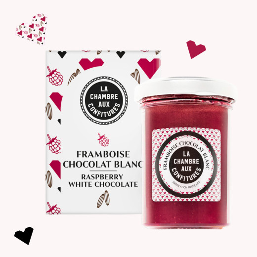 Étui cadeau Framboise Chocolat Blanc, gourmand et fruité