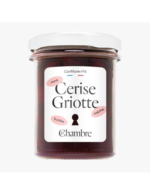 Confiture Cerise Griotte avec morceaux et sans noyaux