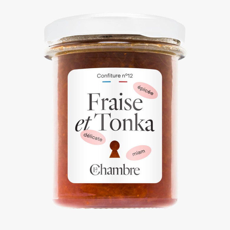 Tonka Strawberry jam with pieces and 57% fruit