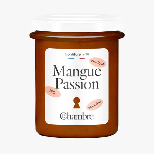 Organic Mango Passion jam made in France