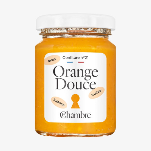 Sweet Orange Jam with zest and made in France