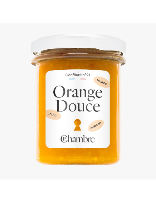 Sweet Orange Jam with zest and made in France