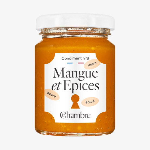 Chutney Mangue Epices avec des morceaux et 58% de fruits