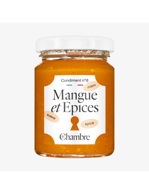 Chutney Mangue Epices avec des morceaux et 58% de fruits