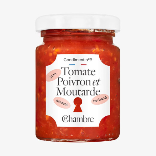 Chutney Tomate Poivron Moutarde de fabrication française