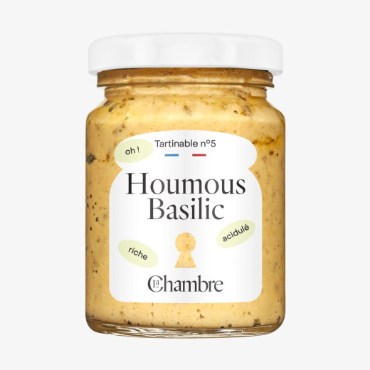 Creamy Basil Houmous Spread without chunks