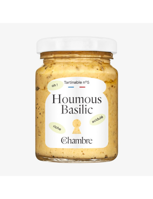 Houmous Basilic : le tartinable frais et gourmand à découvrir !