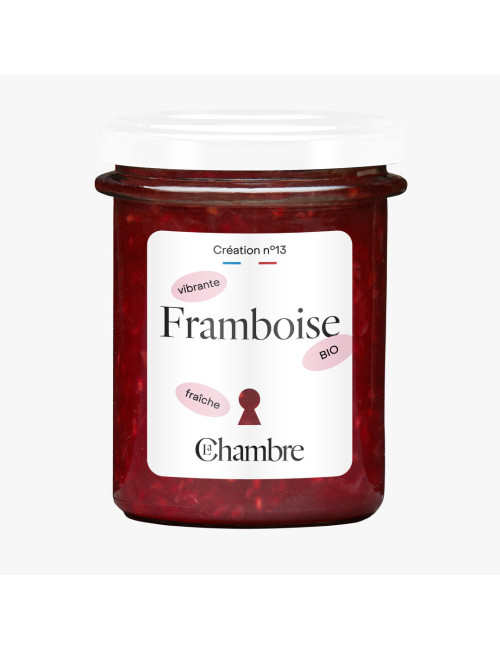 Confiture de Framboise bio avec pépins et 62% de fruits