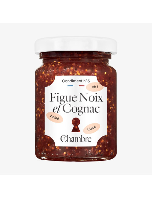 Confit Figue Noix avec des morceaux et fabriqué en France