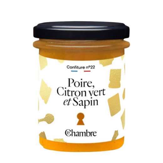 Confiture Poire Citron Vert Sapin, confiture Gourmande de Noël