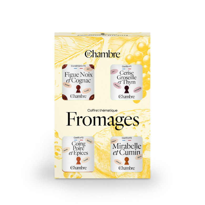 Coffret de confits pour fromages fabriqués en France