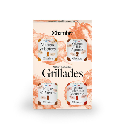 Coffret pour les Grillades avec du confit et des chutneys