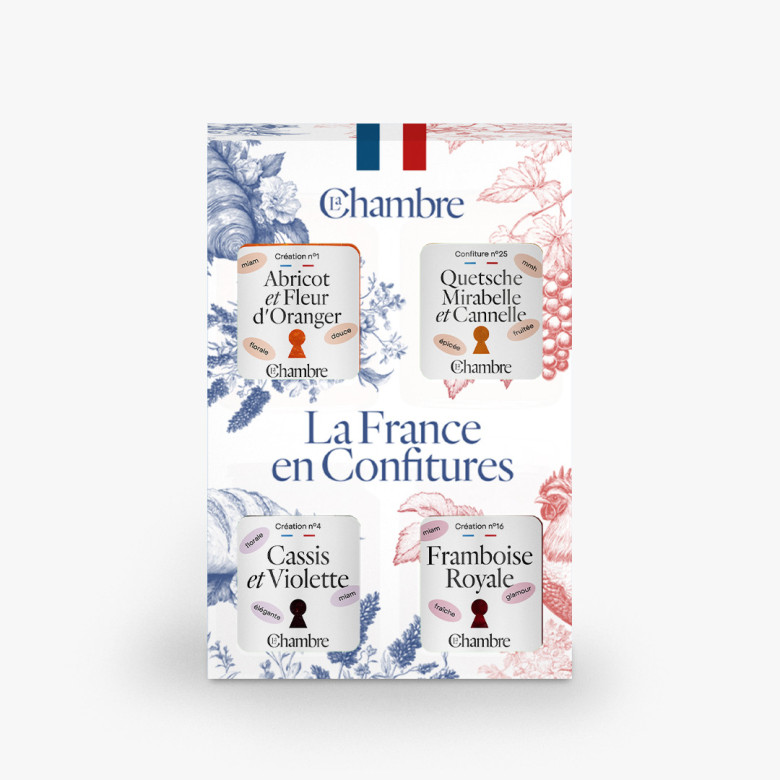 The French Jam Gift Set with 4 Gourmet Recipes