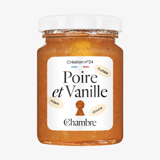 Poire Vanille avec des morceaux et 66% de fruits