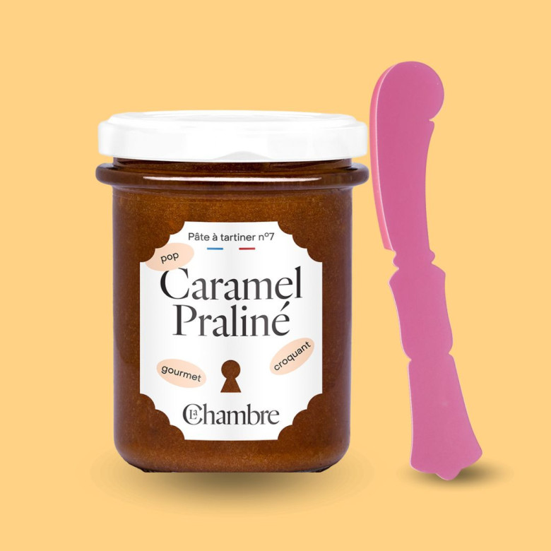 Caramel Praliné et son Tartineur : Délice Gourmand à Étaler