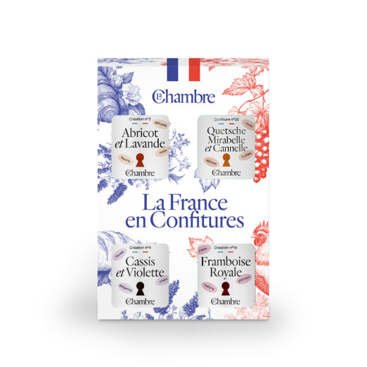 Coffret La France en Confitures avec 4 recettes gourmandes