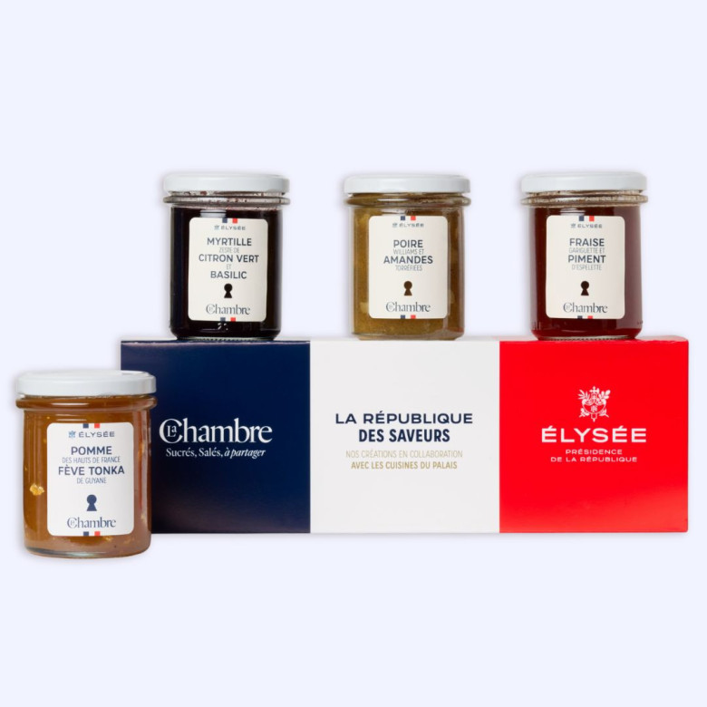 Coffret "La République des Saveurs : Quatuor d’Exception" - Élysée Coffret "La République des Saveurs : Quatuor d’Exception" - Élysée