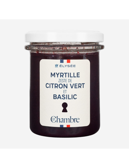 Confiture Myrtille, Citron Vert & Basilic - Collection Élysée