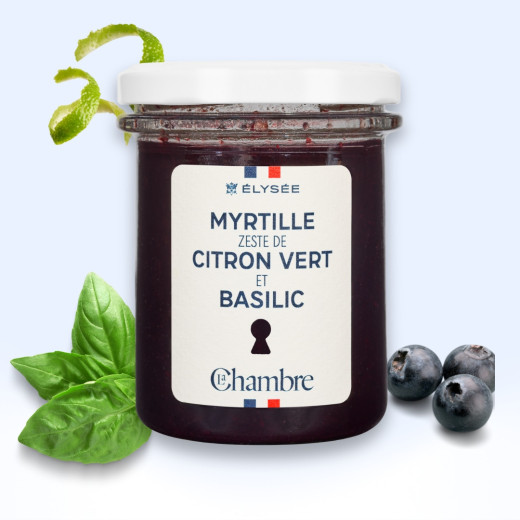 Confiture Myrtille, Citron Vert & Basilic - Collection Élysée
