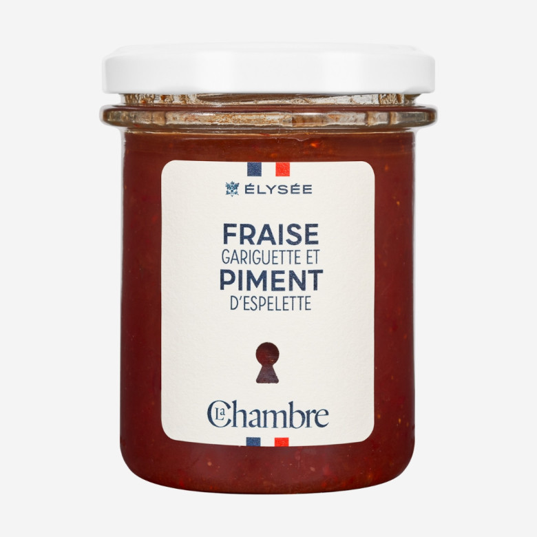 Confiture Fraise Piment d'Espelette, Collection Élysée Confiture Fraise Piment d'Espelette, Collection Élysée