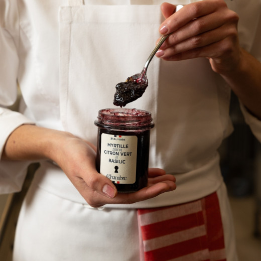 Confiture Myrtille, Citron Vert & Basilic - Collection Élysée