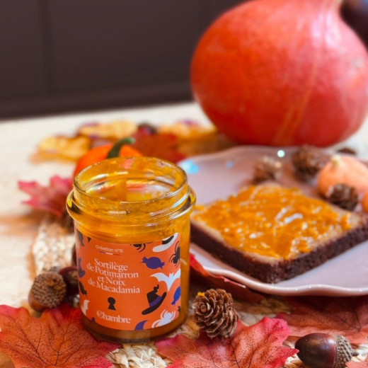 Confiture Halloween Potimarron & Noix de Macadamia – Édition Limitée