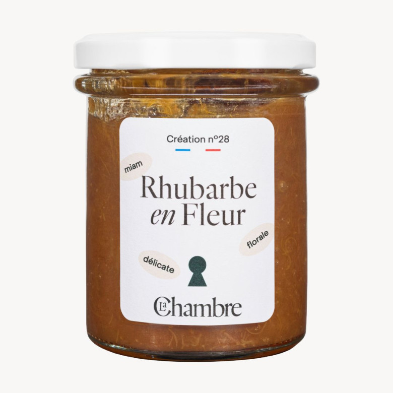 Rhubarbe Géranium avec morceaux et 58% de fruits Rhubarbe Géranium avec morceaux et 58% de fruits