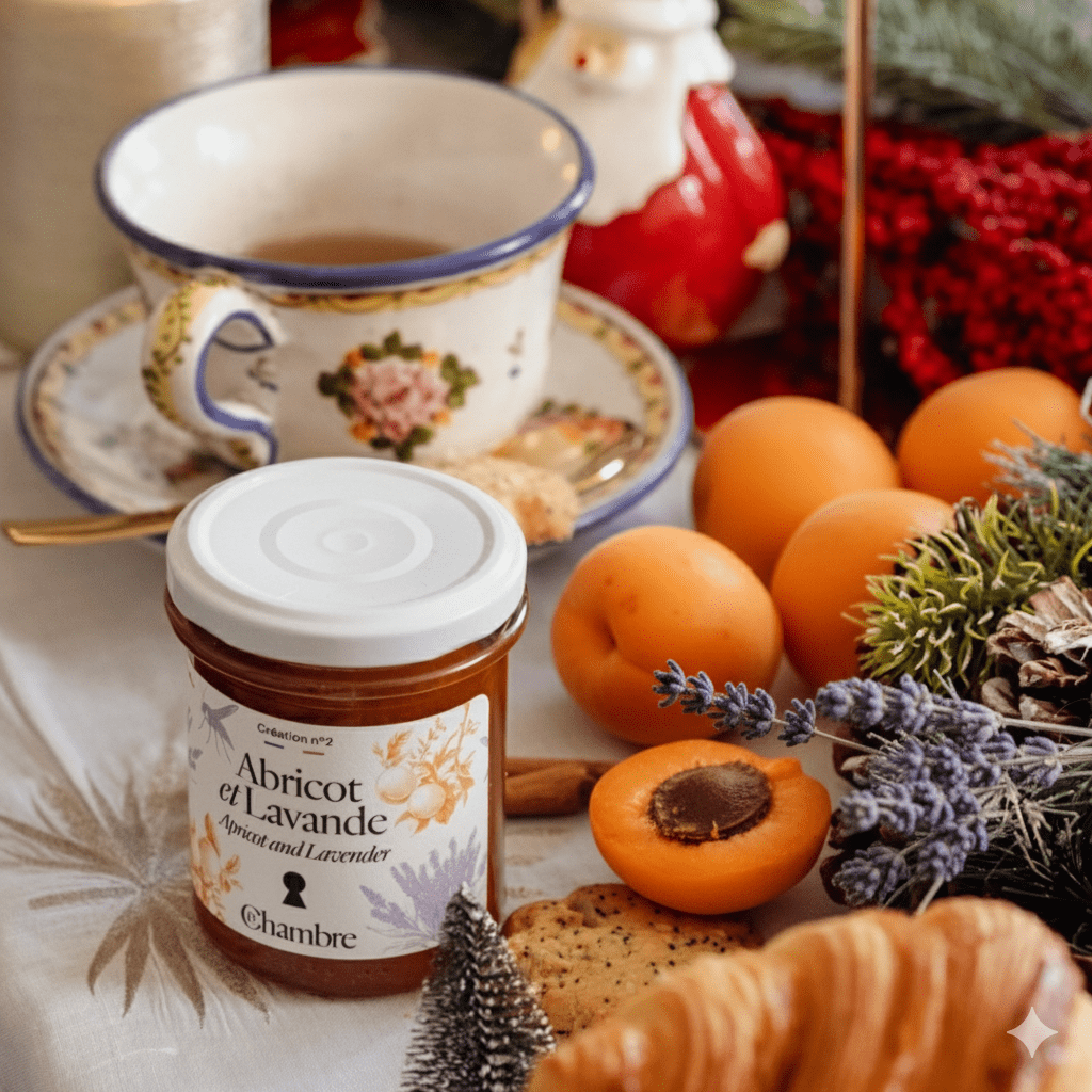 Christmas gift box of 100g artisanal jam jars to offer to your mother or grandmother