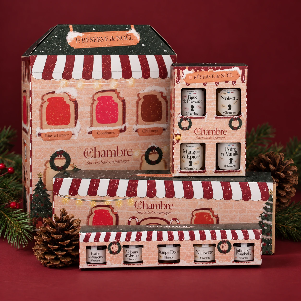 La collection de Noël de La Chambre : calendrier de l'Avent, coffrets et confitures de Noël